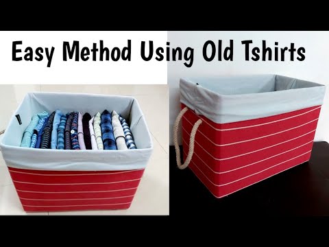 Foldable and Washable Storage Box/ DIY Fabric Box 