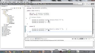 Java Basics Part 1 - Q 12) Local And Instance Variables