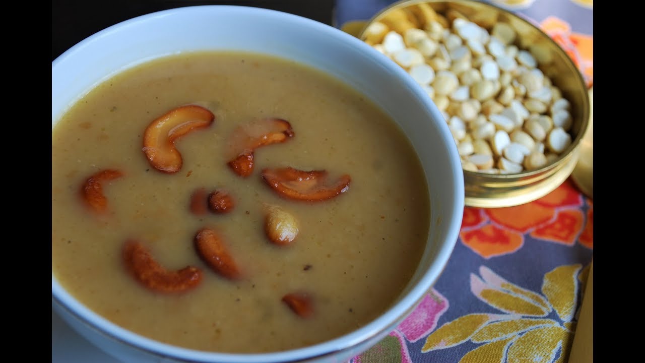 Roasted Bengal gram payasam/kheer (Varutha kadala / Pottu Kadalai / Bhuna chana) - Onam Special