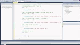 Celebrity Programmering C# 2013 Desktop FlowControl del 3 mer om if satser Wealth