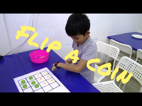 Flip a coin - Board game with money (Mathematics, Grade 2).