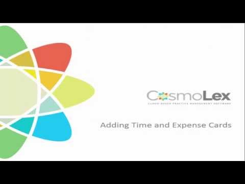 Adding Time and Expense Cards