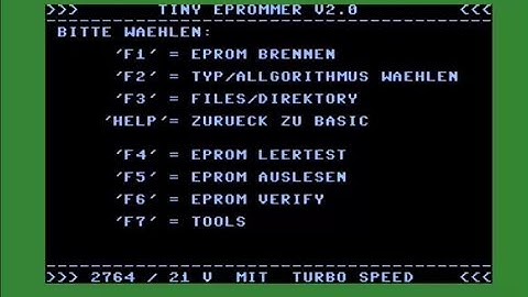 COMMODORE 16 116 PLUS 4 +4 Tiny Eprommer v2 0 19xx DE C 16 C16 C116 C 116 +4 C232 C264 C 232 C 264