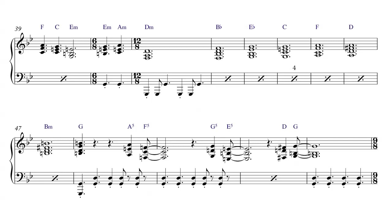 Genesis - Return of the Giant Hogweed - Piano Sheet Music + PDF