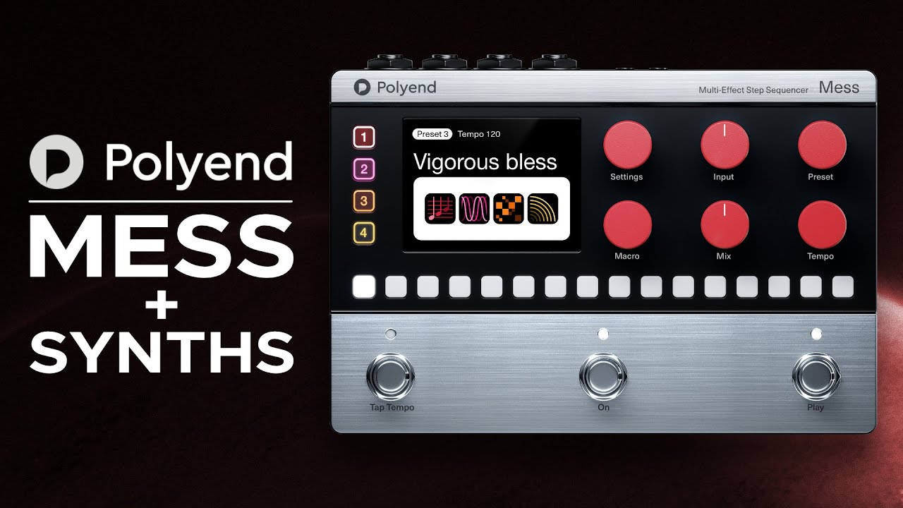 Polyend MESS Demo (no talking) - Presets for Ambient, Techno and Electronica