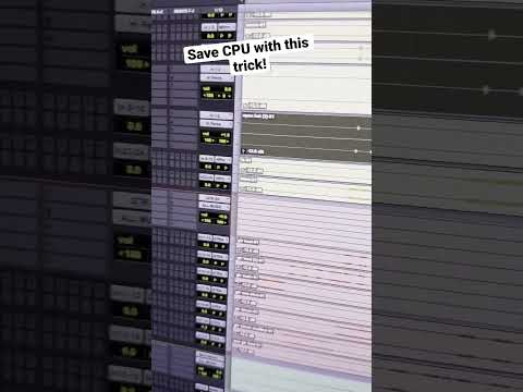 Great way to save cpu in @avid.protools or any other DAW!