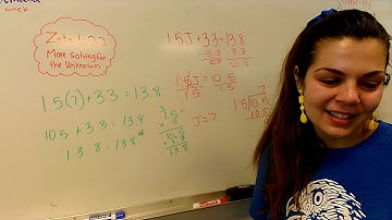 Zeta L. 22 - More Solving for the Unknown