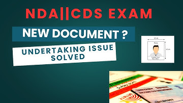 CDS\\ NDA || undertaking  issue solved