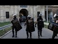 Президент Сербии Александр Вучич принял участие в контрдемонстрации в Белграде