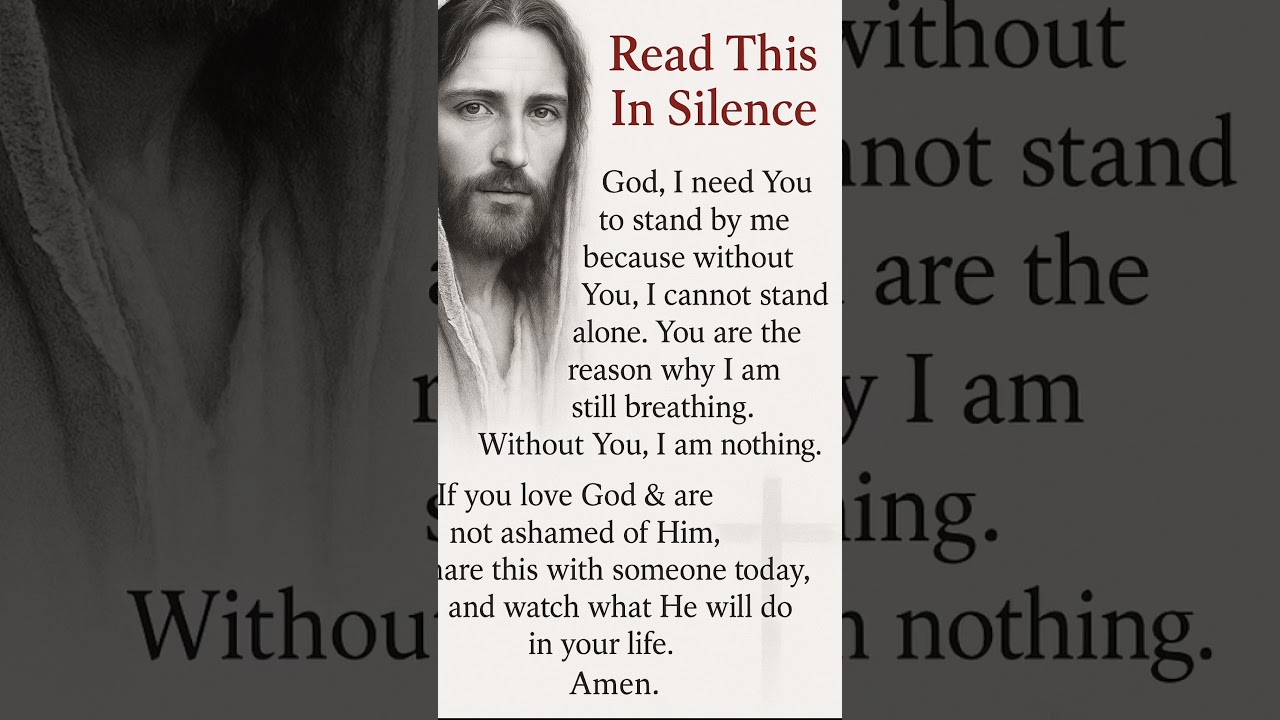 Read  This Powerful Prayer in Silence | Jesus Is With You | Christian Motivation & Faith