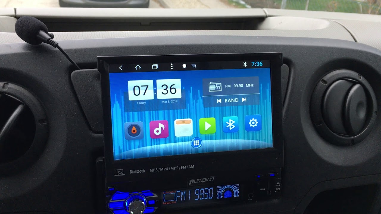 Pumpkin 1Din car radio jumping display YouTube