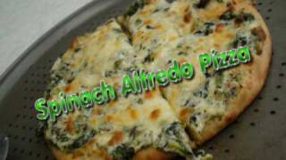 Spinach Alfredo Pizza Recipe by Bhavna