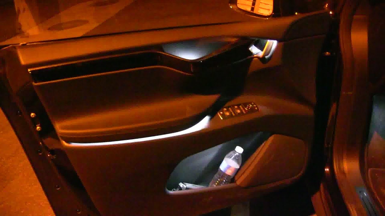 Model X LED interior lights - YouTube