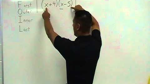 Algebra - Multiplying Binomials