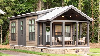 Incredibly Luxury Cahaba Park Model Tiny Home with Floor Plan
