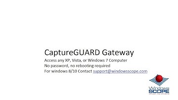 Accessing Locked Computers with CaptureGUARD Gateway