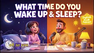 Learn English Conversation: What Time Do You Usually Wake Up and Go to Bed? | Slow & Easy English