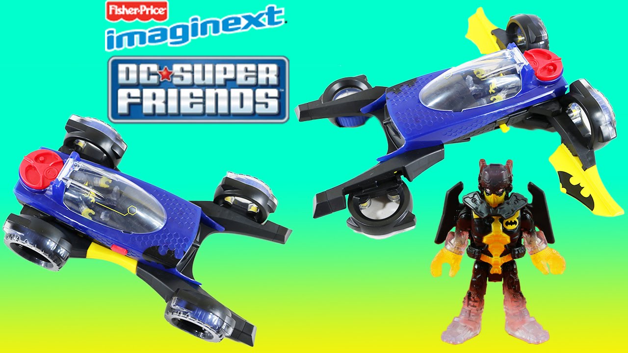 Imaginext DC Super Friends Transforming Batmobile w/ Batman. Transforms  from a Batmobile to a Jet. - YouTube