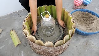 Amazing Ideas Cement For Garden - Tip Build Plant Pots Combined Fish Tank Beautiful And Easy by Mixers Construction 929,911 views 4 years ago 11 minutes, 40 seconds