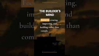 The Builder's Mind 🏗️🔥 | Create Success, Don't Wait for It | Motivation #shorts #motivationalshorts