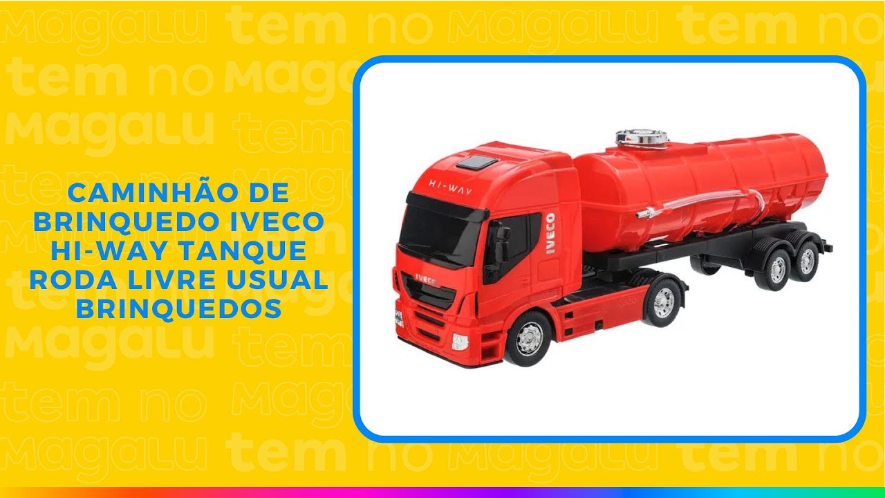 Brinquedo Caminhão Iveco Articulado Que Abre Usual