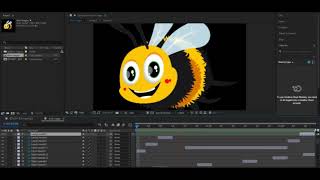 Bird (Carpenter Bee) eyes animation in AEM | Easy step animation