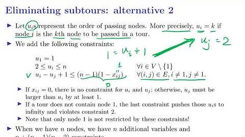 [OR1-Modeling] Lecture 3: Integer Programming #11 Traveling salesperson problem: Subtour elimination