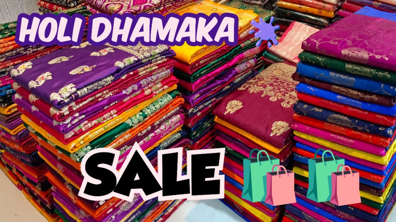 HOLI DHAMAKA OFFER 🫟🫟 Banarasi Sarees at Discount Price 😱😱