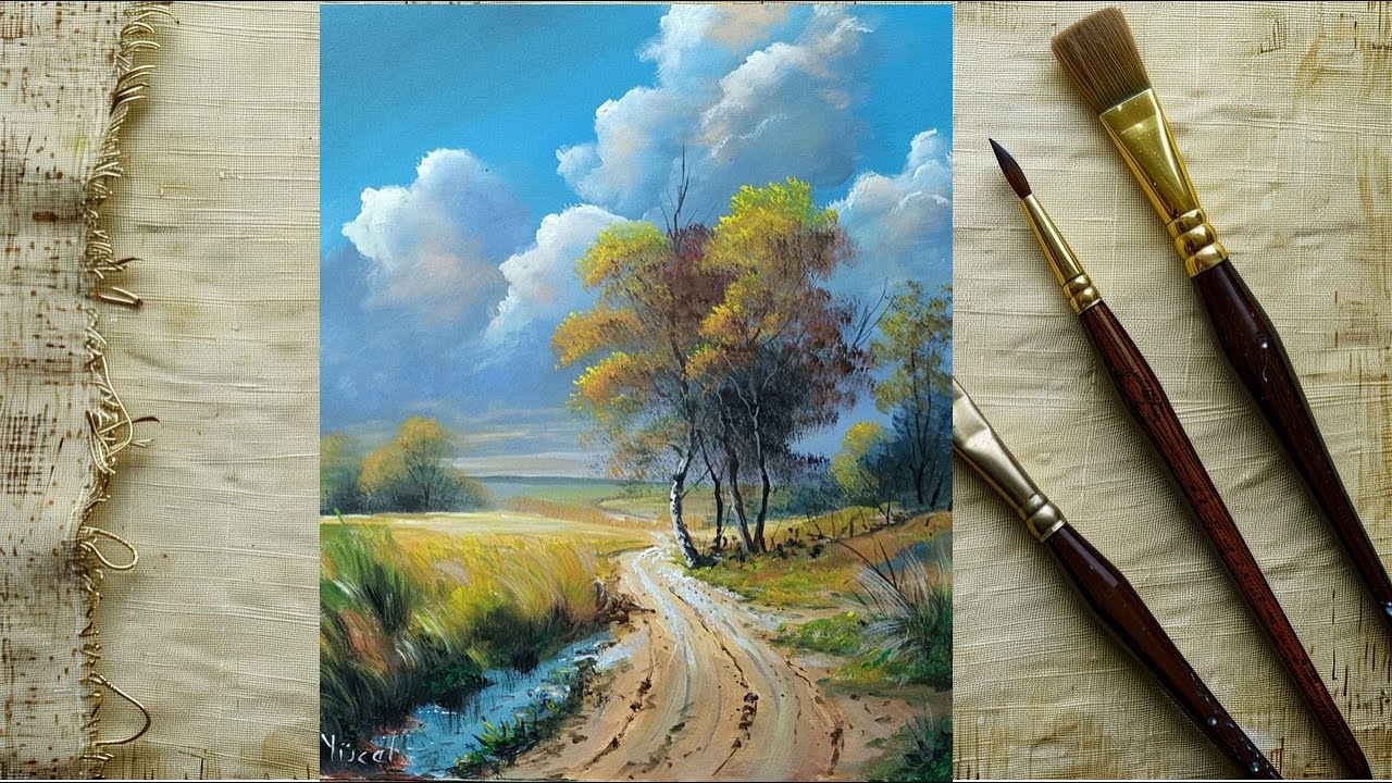 Sonbahar Akrilik Boya /Landscape Acrylic Painting