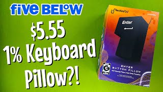 Enter Button Pillow from Unlocked LVL | Five Below Review | 1% Keyboard