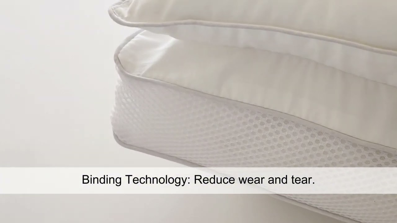 Optimized Never Go Flat Pillow, Soft and Supportive Pillows for Side, Back Stomach Sleepers