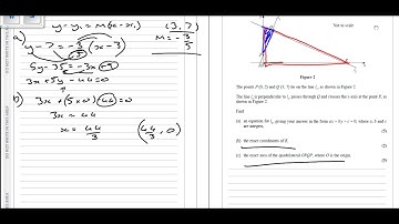 Core 1 C1 May/June 2016 Question 10 Coordinate Geometry