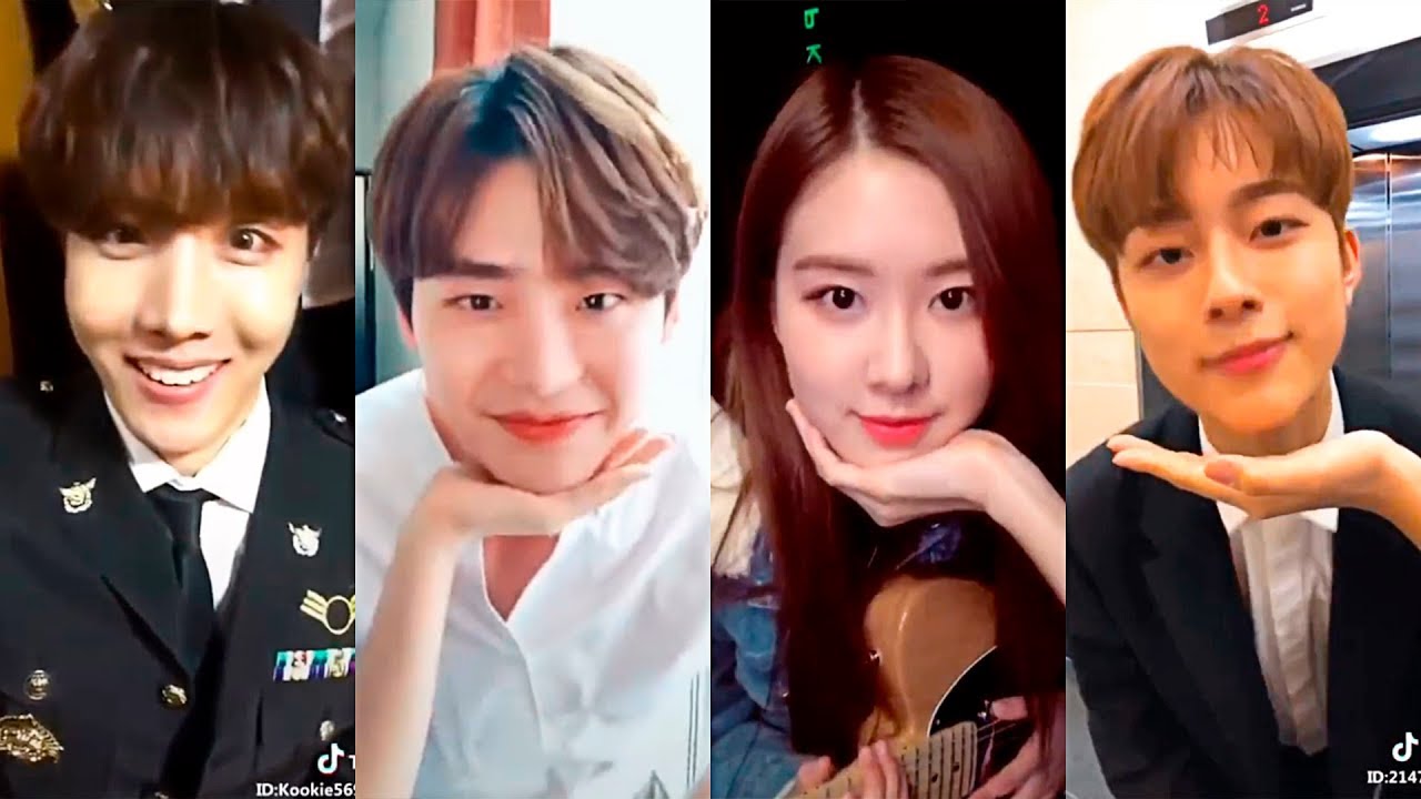 Ídolos de KPOP Usando Tik Tok - YouTube