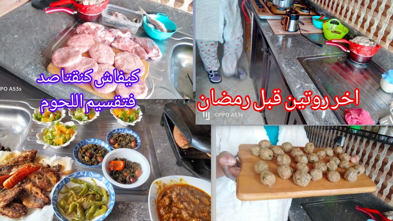 فيديو تصور قبل رمضان بليلة كلو حماس وفيه طريقة الاحتفاظ بالسردين كواري فالمجمد وتقسيم اللحوم ودجاج