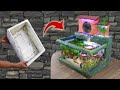 Amazing Ideas - Tips for Making Waterfall Aquariums from Cement and Styrofoam Box