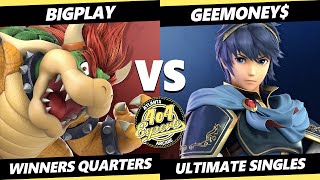 4o4 Smash Night 62 Winners Quarters - BigPlay (Bowser) Vs. Geemoney$ (Marth, Falco) SSBU Ultimate