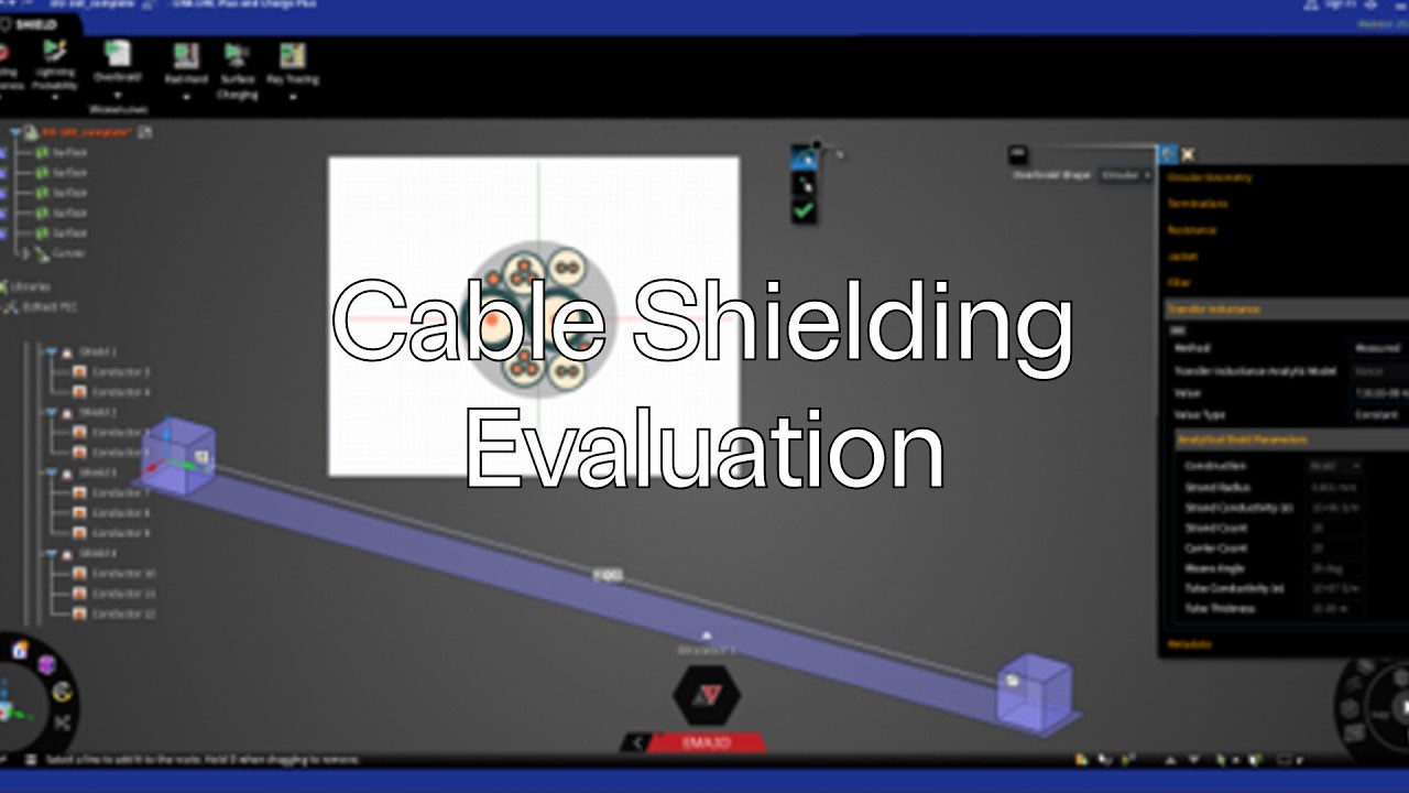 Ansys STK Shield Plus: Оценка экранирования кабеля