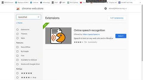 Extension: SpeechPad (Speech to Text for Use Outside Google Apps)
