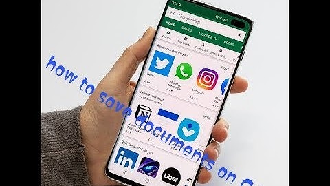 How to save documents on Gmail account using Android