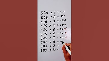 Write the Table of 575 in 16 second only..#maths #mathshack #mathstricks ‎@study_care0 