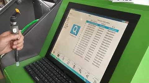 Common rail test bench - QR coding for Siemens injector