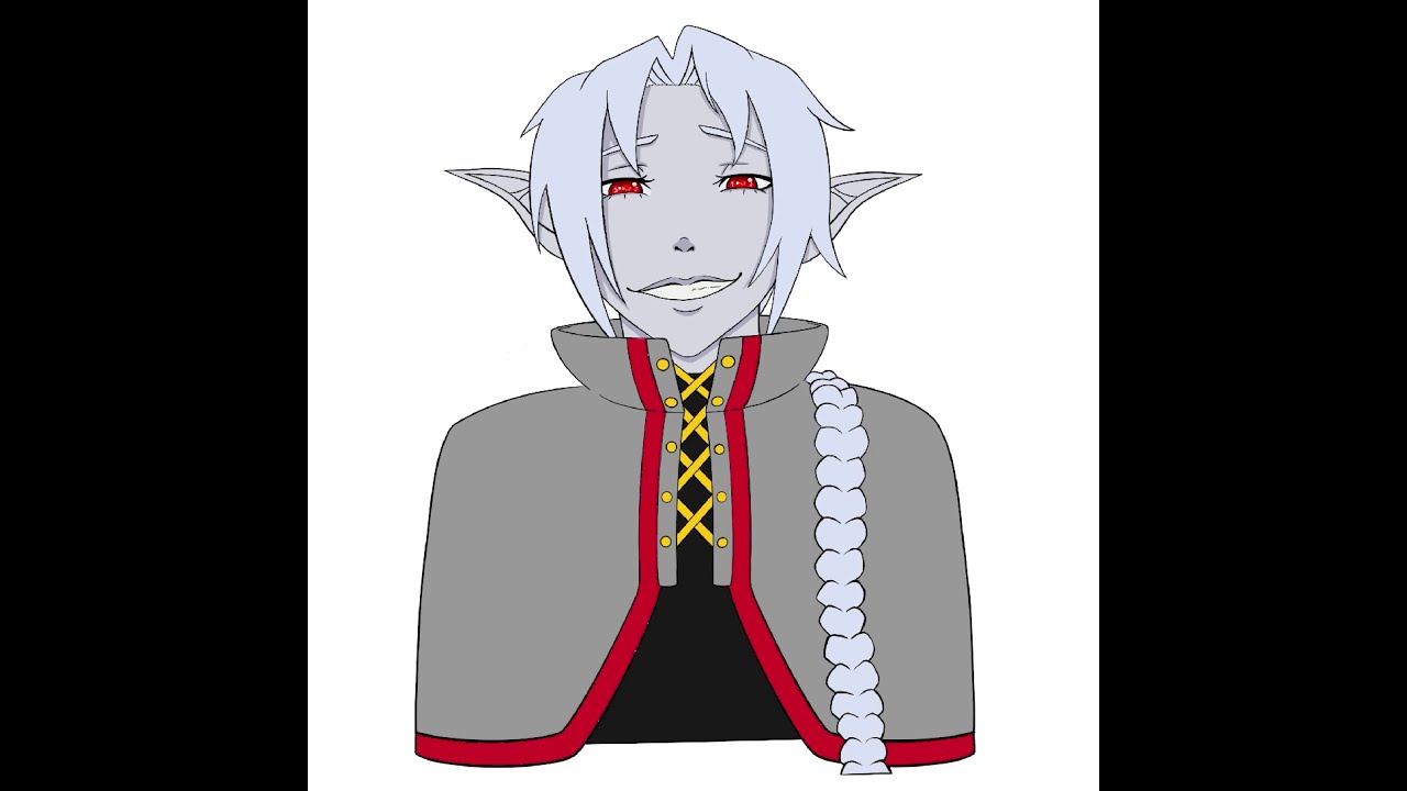 Albino drow elf timelapse | Dungeons & Dragons