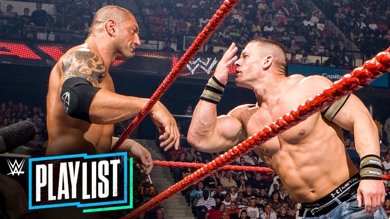 John Cena vs Batista  full rivalry history WWE Playlist