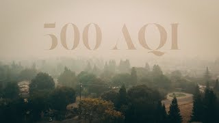 What 500 AQI Looks Like from a Drone (Hazardous CA Wildfire Smoke)