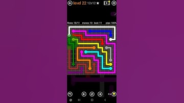 How To Solve Flow Free Jumbo Pack Level 22 12x12 Harder Board Walk Through Solution Walkthrough