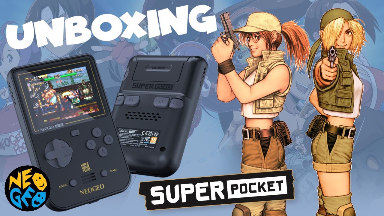 UNBOXING + GAMEPLAY - SUPER POCKET NEO GEO - SNK - YouTube