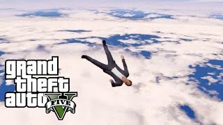 قراند 5 : اعلى قفزات جنونية | GTA Super Jump with Moon Gravity