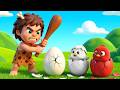 Naughty Caveman Stole Dino Eggs! 🐣 Emergency at Old MacDonald Farm | Rescue Story for Kids