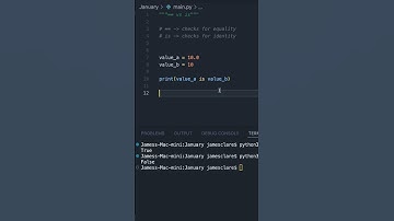 Python 3 | The key difference between == and 