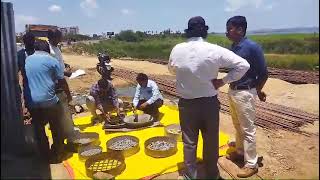 Quality control gradation test for GSB LAYER of Bridge approach road